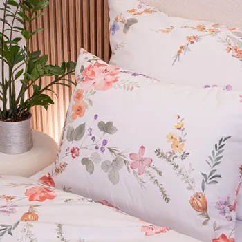 Bavlněný povlak na polštář 50x70 cm romantické květiny Agi