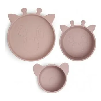 NUUROO Benni Silikonový jídelní set Woodrose