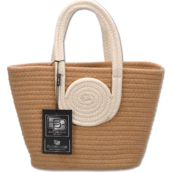 Kabelka Camerazar Dámská letní slaměná taška přes rameno na pláž BAD&BAGS malá