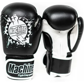Boxerské rukavice Boxerské rukavice Machine Fist - černo / bílé - Mach_BOX_Fist_BW Velikosti: 10 oz