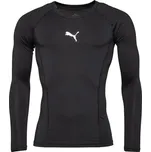 Pánské funkční triko Puma LIGA BASELAYER LONG SLEEVE TEE L Černá, Bílá