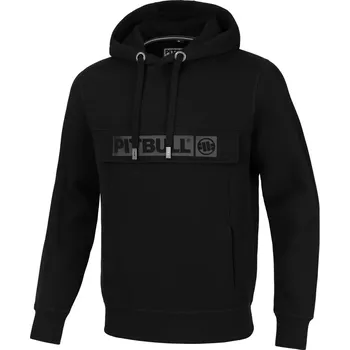 Pánská mikina PitBull West Coast Pánská mikina Two-Color Hilltop KP - černo/černá - PWC_TWOHILLTOP_BLK/BLK Velikosti: M