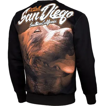 Pánská mikina PitBull West Coast Mikina SAN DIEGO DOG - černá - 11702490000 Velikosti: S
