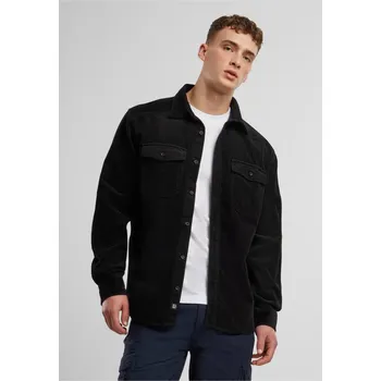 Pánské tričko Corduroy Classic Shirt Long Sleeve - black 7XL