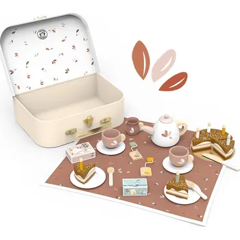 Dřevěná hračka Speedy Monkey Birthday Tea Set