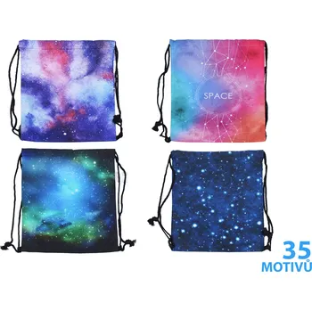 Stuha HračkyXL Pytlík na přezůvky vesmírný 35,5x44 cm - Zodiac