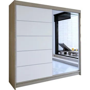 Šatní skříň Šatní skříň Talin III 180 cm dub sonoma/bílá