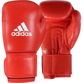 Boxerské rukavice Boxerské rukavice Adidas IBA (AIBA) červené - kůže - 3422 Velikosti: 12 oz