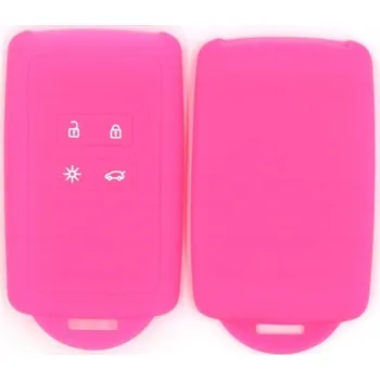 Camerazar Růžové pouzdro na karty a kryt klíče pro Renault Dacia