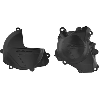 Alternátor POLISPORT sada krytu alternátoru, spojky a vodního čerpadla HONDA CRF 450R 17-25 barva černá (8462700001+8462800001+8484300001) (POLISPORT sada krytu alternátoru, spojky a vodního čerpadla HONDA CRF 450R 17-25 barva černá (8462700001+8462800001+8484300001