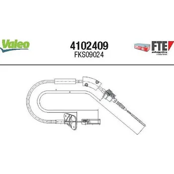 Spojkové lanko Tazne lanko, ovladani spojky FTE 4102409