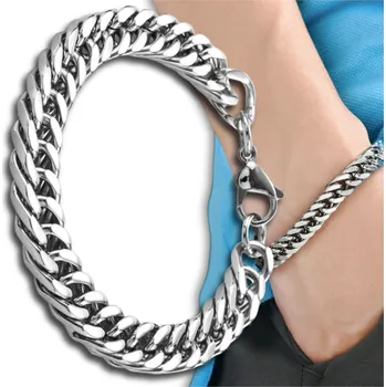 Náramek Camerazar Masivní stříbrný náramek z chirurgické oceli