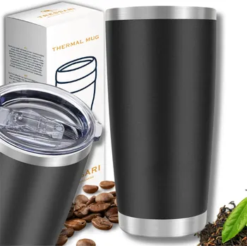 Termoska Camerazar Termohrnek černý TRESSARI 600ML, nerezová ocel, dvojitá izolace na cesty