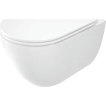 Klozet Deante Závěsný WC komplet bez příruby Round - CGRD6ZPW, včetně SoftClose sedátka