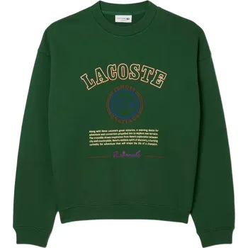 Pánská mikina Pánská tenisová mikina Lacoste Heritage Embroidery Fleece - pine green Zelený (M)