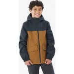 QUECHUA Dětská turistická bunda 3v1 MH 100 8 LET KAŠTANOVÁ|ŠEDÁ