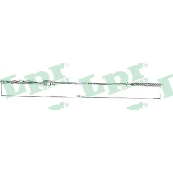 Lanko parkovací brzdy Tažné lanko, parkovací brzda LPR C0548B