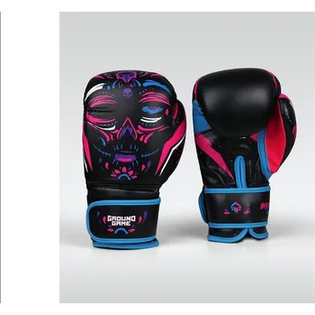 Boxerské rukavice Dámské Boxerské rukavice Ground Game La Muerta - černé - GRGM_LAMUERTA_BLK Velikosti: 12 oz