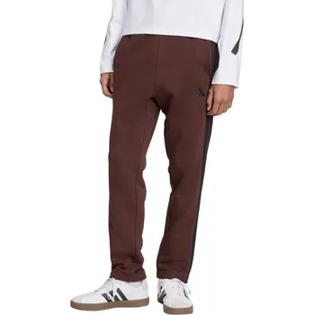 Pánské oblečení Pánské kalhoty adidas Essentials 3-Stripes Fleece hnědé JX0713 L