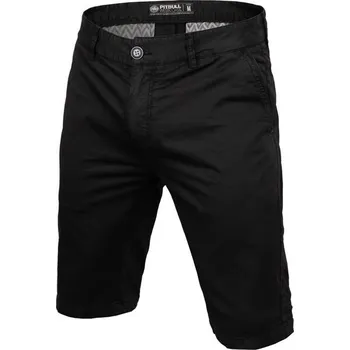 Pánské kraťasy PitBull West Coast Šortky CHINO VERMEL - černé - PWC_PSCHSV_BLK Velikosti: M