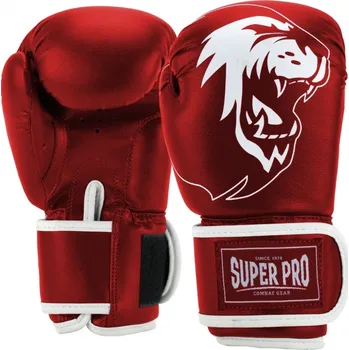 Boxerské rukavice SUPER PRO Boxerské rukavice Talent - červeno/bílé - SPBG130_40100 Velikosti: 10 oz