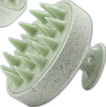 Kartáč pro zvířata Camerazar Silikonový Masážní Kartáč na Mytí Hlavy - Modrý - Velký