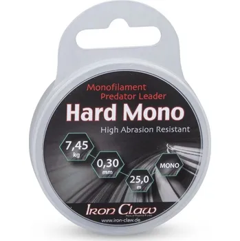 Návazec Iron Claw Hard Mono 25m 0,35mm 9,85kg