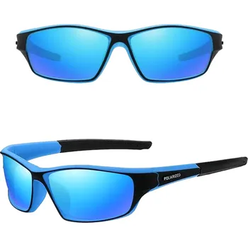 Sluneční brýle Camerazar Univerzální sportovní polarizační zrcadlové brýle pro cyklistiku - černá - odolné proti poškrábání