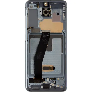 LCD display + dotyková deska + přední kryt pro Samsung Galaxy S20, cloud blue No Camer (Service Pack) + DOPRAVA ZDARMA