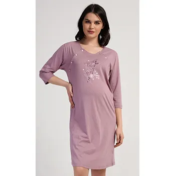 Dámská noční košile Vienetta Dámská noční košile mateřská Emily Barva: Růžová, Velikost: L
