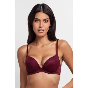 Podprsenka Dorina push-up podprsenka s kosticemi vínová - DORRD0030/červená / 75C DOR1D047