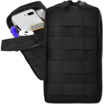 Pánská aktovka Vojenské taktické pouzdro MOLLE, 21x11x6 cm, s dvojitým zipem a popruhy pro různé systémy uchycení