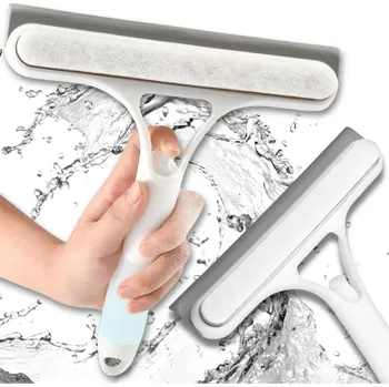 Stěrka na okno Camerazar Silikonová stěrka na sklo s dávkovačem 3v1