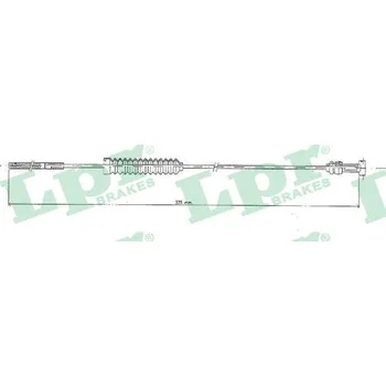 Lanko parkovací brzdy Tažné lanko, parkovací brzda LPR C0850B