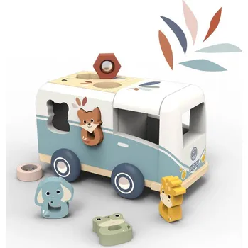 Puzzle Speedy Monkey Shape sorter van