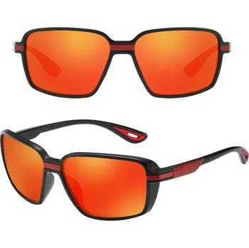 Sluneční brýle Camerazar Sportovní cyklistické brýle s polarizačními zrcadlovými sklíčky, červené