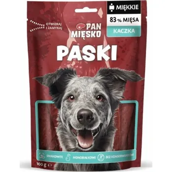 Pamlsek pro psa PAN MIĘSKO Stripes Duck - pamlsek pro psa - 100g
