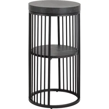 Noční stolek Noční stolek Strington 35 cm černý mramor