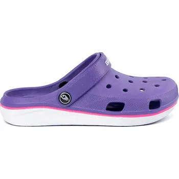 Dámské žabky Luxusní fialové nazouváky dámské na plochém podpatku 38