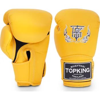 Boxerské rukavice Boxerské rukavice TOP KING Super Air Single Tone - Žlutá - TKBGSA-555 Velikosti: 16 oz