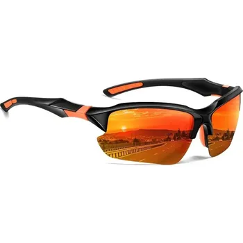 Sluneční brýle Camerazar Pánské polarizační zrcadlové sluneční brýle, černé, plastové