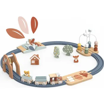 Dřevěná hračka Speedy Monkey Train circuit track