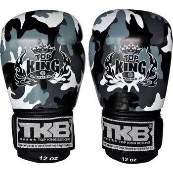 Boxerské rukavice Boxerské rukavice TOP KING "Camouflage" - šedé - TKBGEM01_03_Grey Velikosti: 14 oz