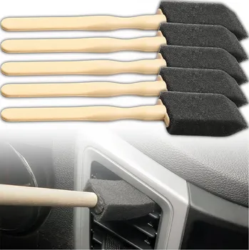 Camerazar Sada 5ks Kartáčů na čištění výfukových otvorů pro autodetailing, odolné materiály, univerzální velikost