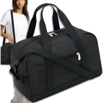 Cestovní taška Camerazar BAD&BAGS černá business taška na příruční zavazadlo do letadla cestovní taška pro muže a ženy