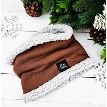 Nákrčník Kulišárny Nákrčník s beránkem BROWN Grey VELIKOST: 86-92