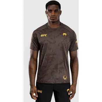 Oblečení a móda Pánské triko UFC Fusion by Venum Fight Week Dry-Tech - hnědé - VNMUFC-00303-058 Velikosti: XL