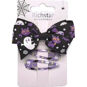 Sponky do vlasů Halloween fialová sada 3 ks