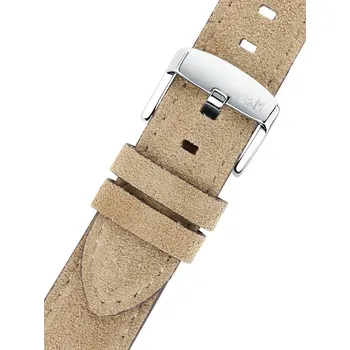 Řemínek na hodinky Kožený řemínek Morellato Schumann 5805D92.026 M, béžový, recyklovaný materiál - 22 mm