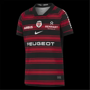 Nike Stade Toulousain Home Shirt 2025 2026 Juniors Blk/Uni Red/Wht 9-10 let